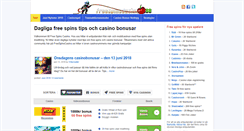 Desktop Screenshot of freespinscasino.se