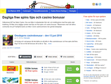 Tablet Screenshot of freespinscasino.se